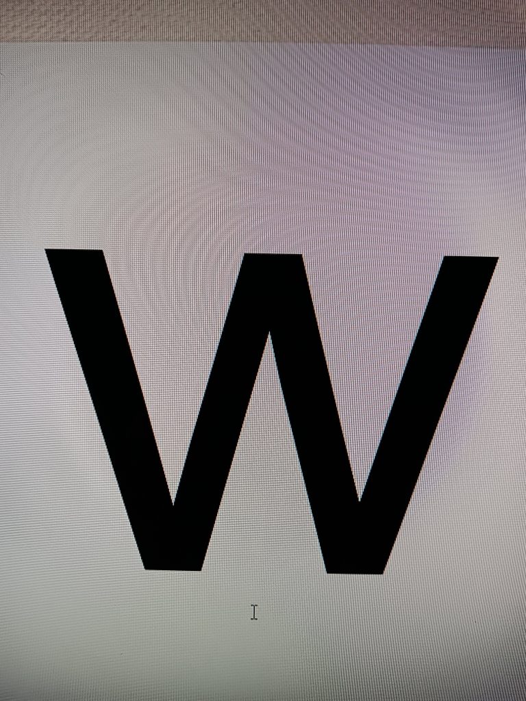 Letter w