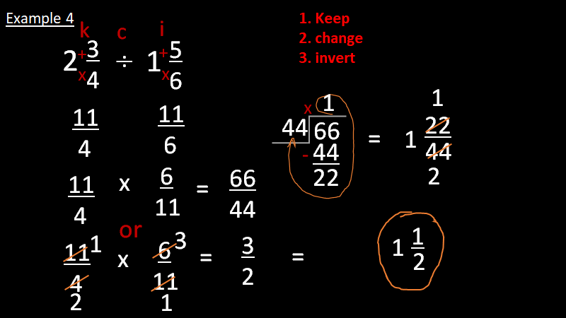 Dividing Mixed Fractions Dividing Mixed Fractions