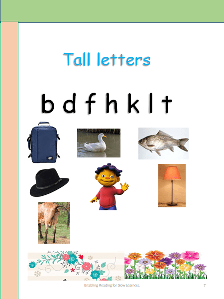 Tall Letters of the English Alphabet