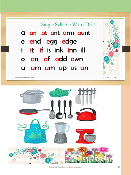 Single syllable blend