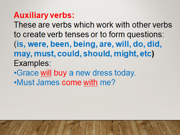 Auxiliary Verbs