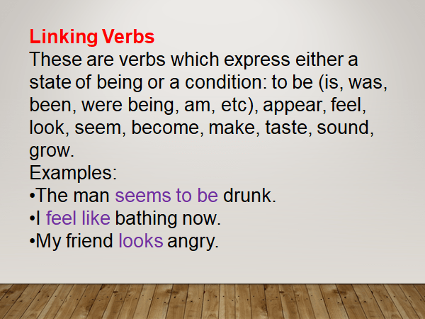 Linking Verbs