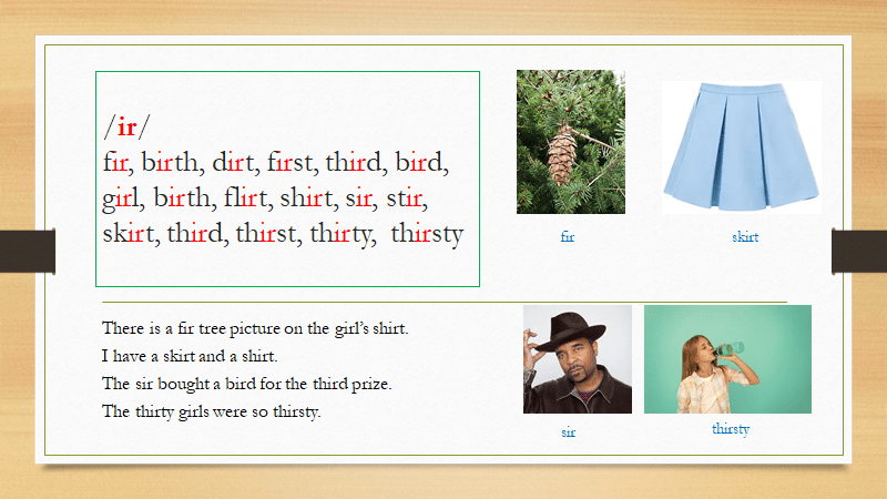 The /ir/ sound  