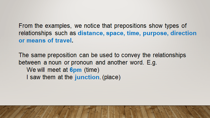 The Preposition