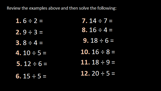 Dividing with remainder