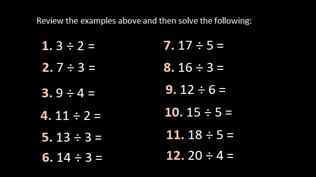 Division With Remainder