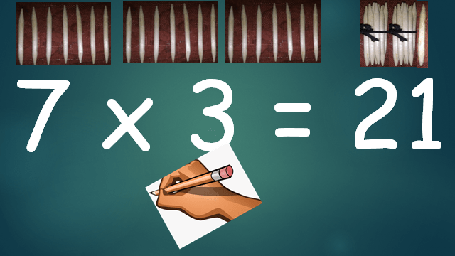 Multiplying 7 by 3 Multiplying 7 by 3