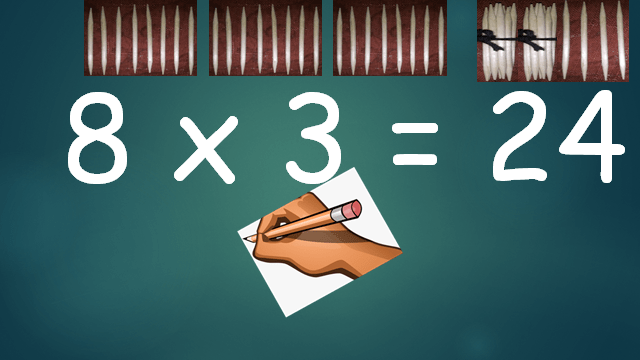Multiplying by 3 Multiplying 8 by 3