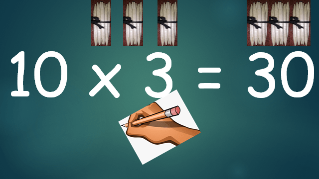 Multiplying by 3 Multiplying 10 by 3