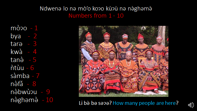 Nkwen Language counting
