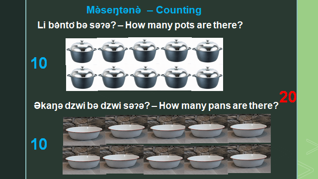 Nkwen Language Numbers