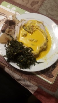 Achu Soup and vegeable
