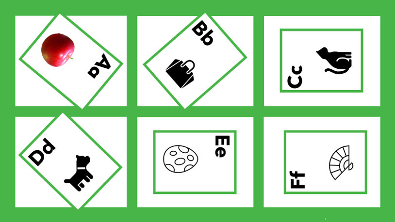Identifying Upper and Lowercase letters Aa - Ff
