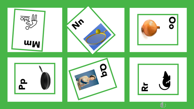 Identifying Upper and Lowercase letters Mm -Rr