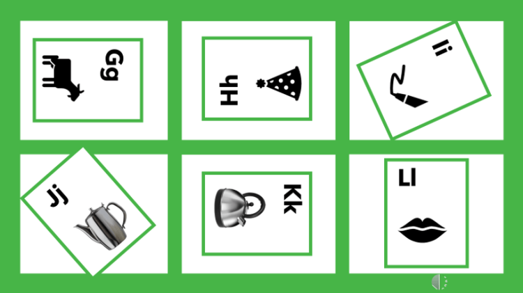 Identifying Upper and Lowercase letters Gg - Ll