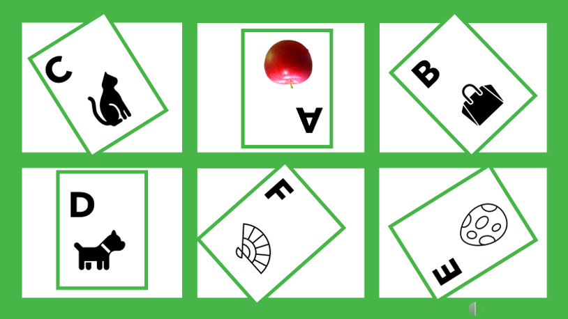 Letter Object Identification - A - F - uppercase