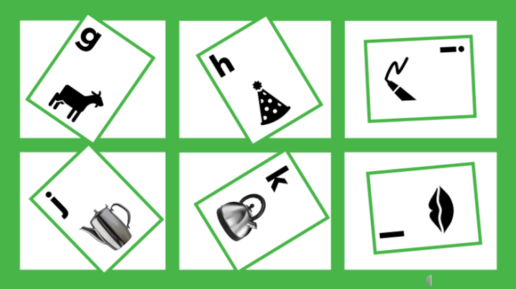 Letter Object Identification - g - l - lowercase