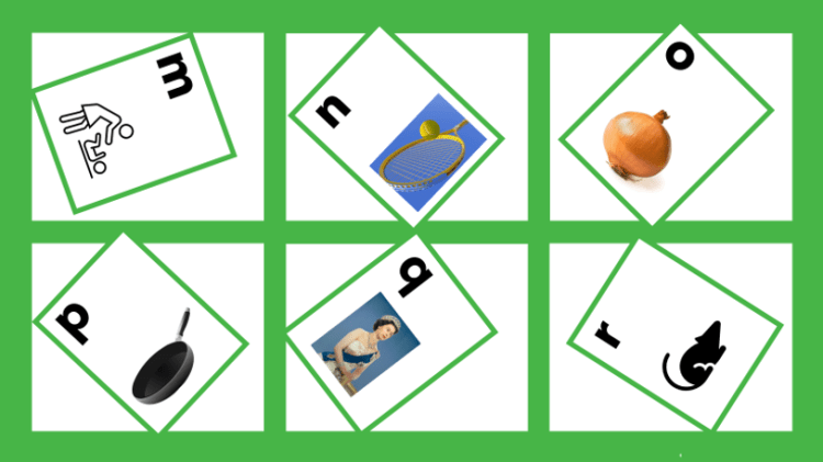 Letter Object Identification - m - r - lowercase