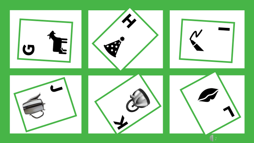 Letter Object Identification - G - L - uppercase