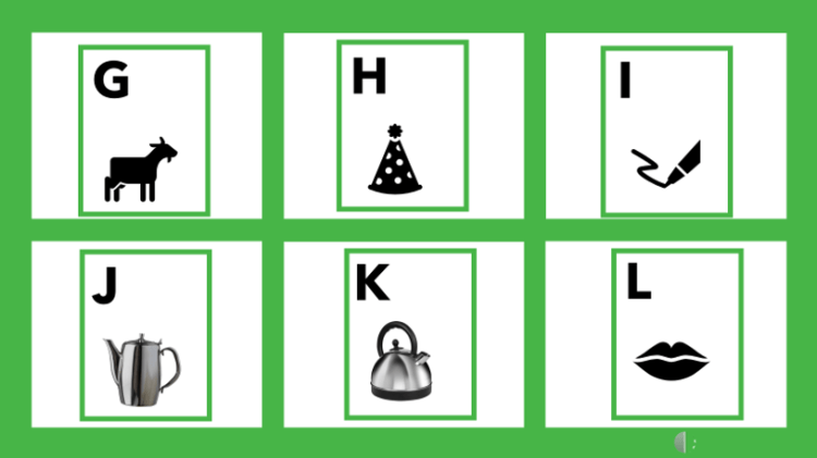 Letter Object Identification - G - L - uppercase