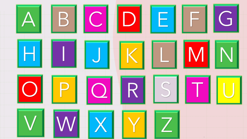 Letters of the Alphabet - Uppercase