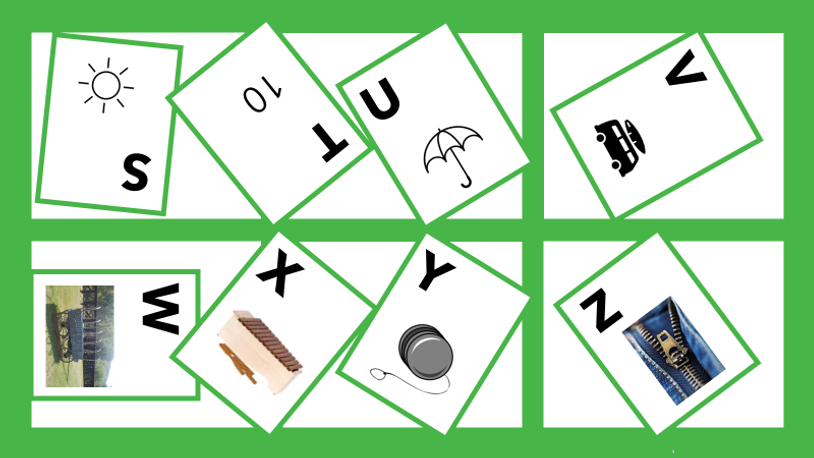 Letter Object Identification - M - R - uppercase 