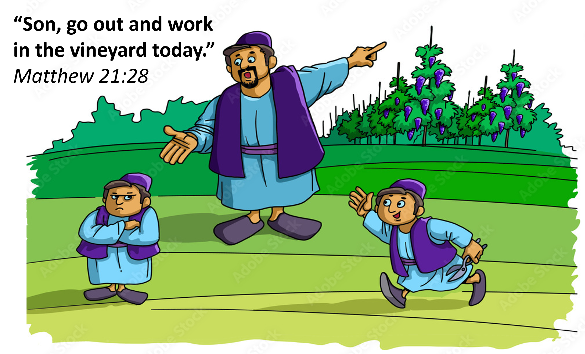 26th Sunday In Ordinary Time Year A. Son, go out and work in the vineyard today