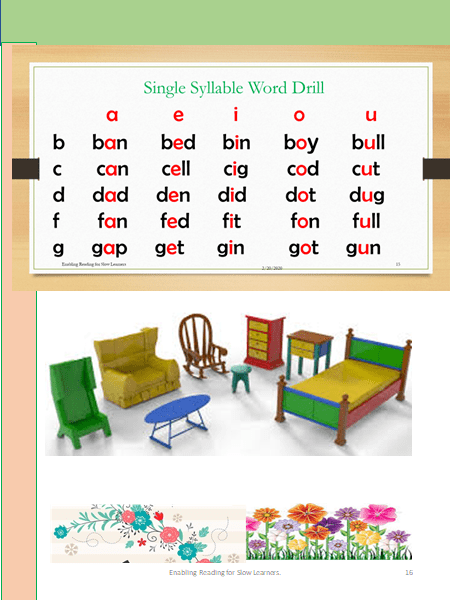 Single syllable blend