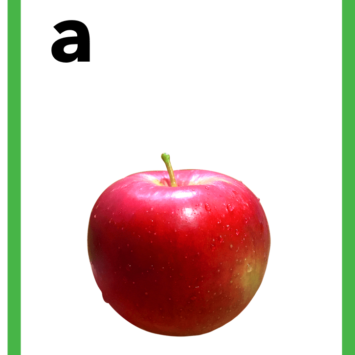 A is for apple