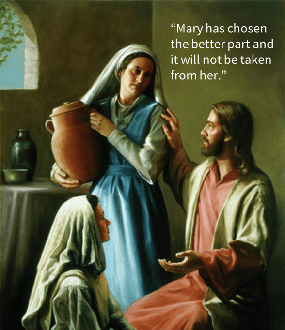 Jesus Mary and Martha