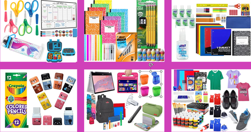 Back-to-school surplies For Kids 