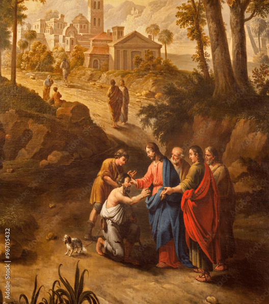 Jesus heals the blind