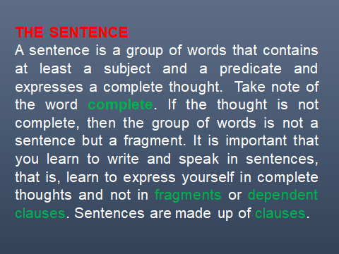 The Sentence