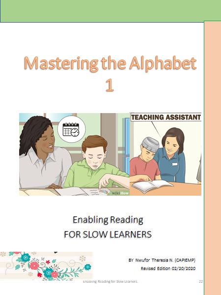 Mastering The Alphabet 1 For Kindergartens